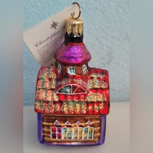 Christopher Radko Gingerbread Chapel Ornament Vintage